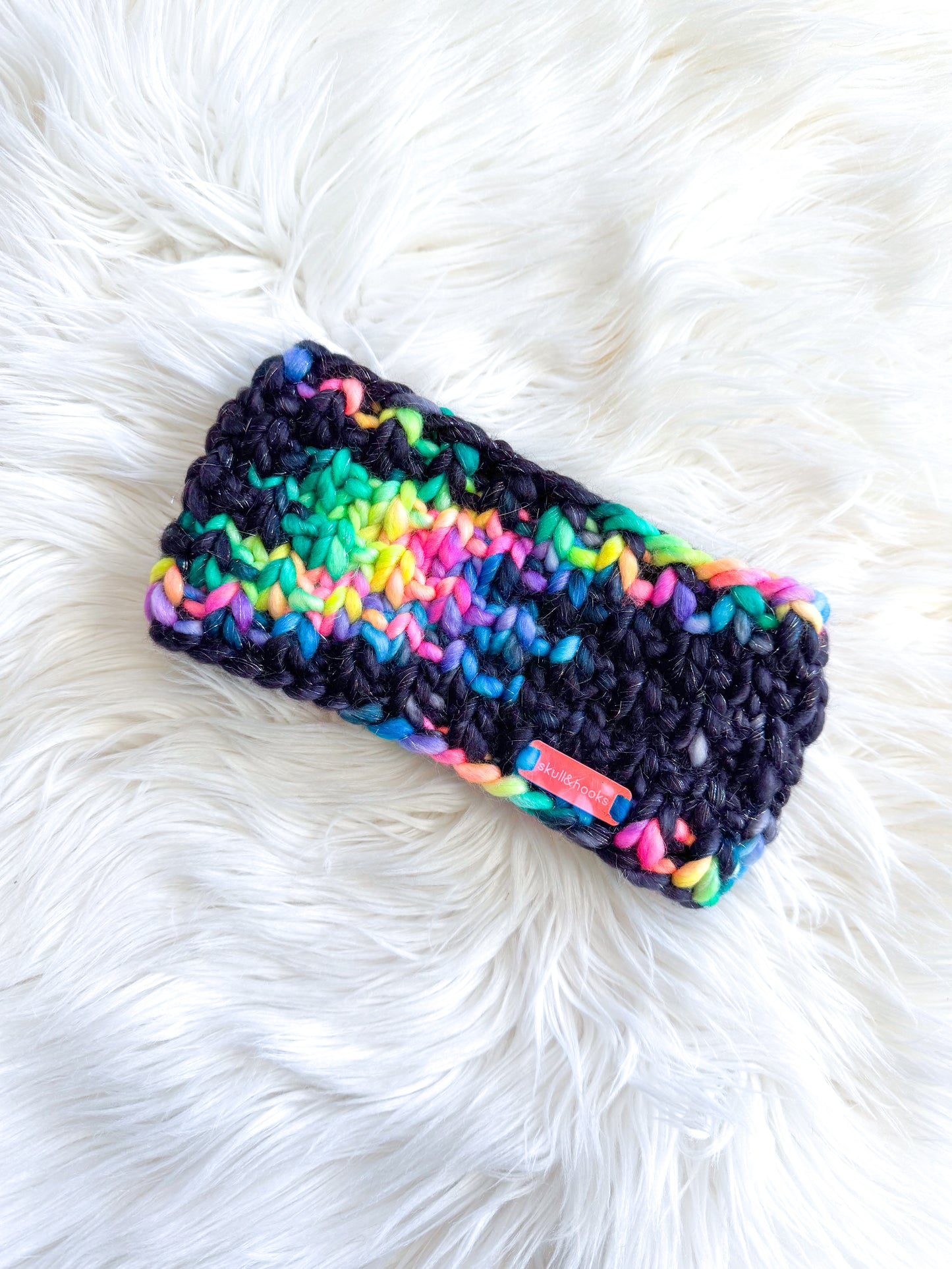Midnight Confetti Headband โ Merino Wool