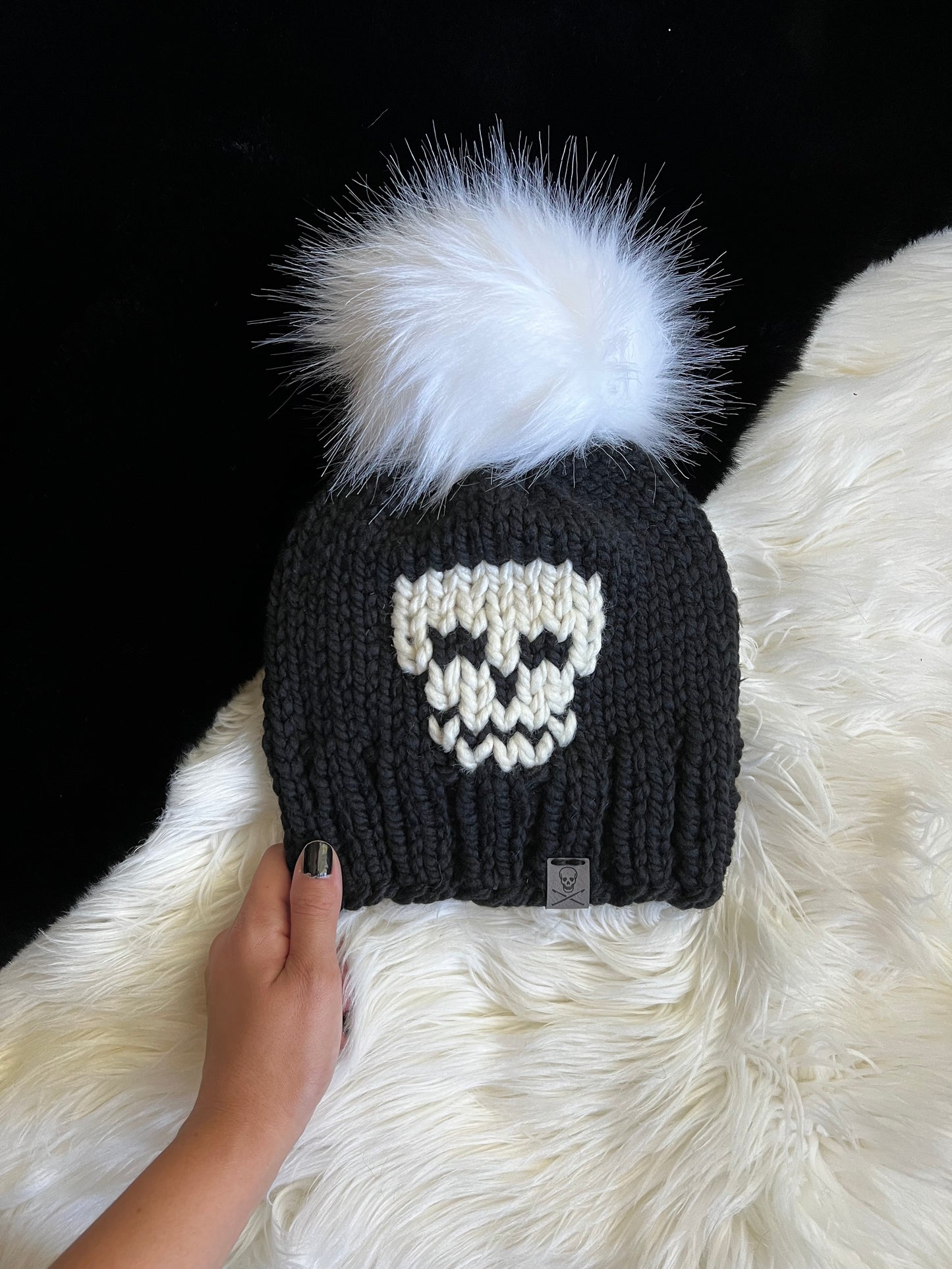 Classic Skull Beanie DIGITAL Knitting Pattern - All Sizes