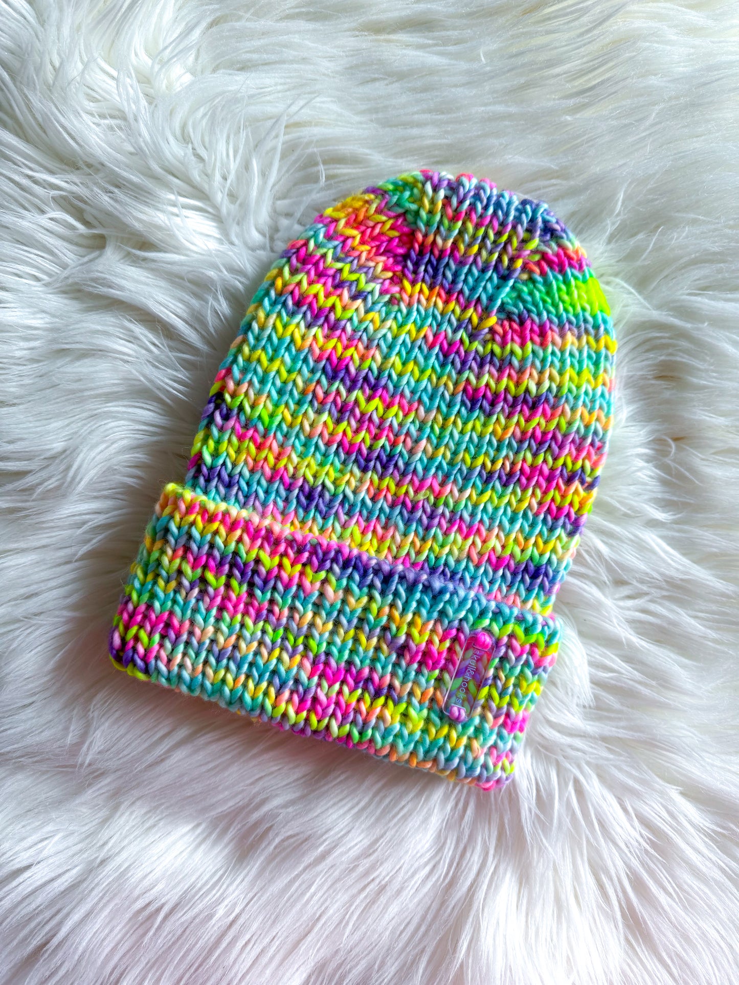 Confetti Pop Beanie – Merino Wool with Optional Pom