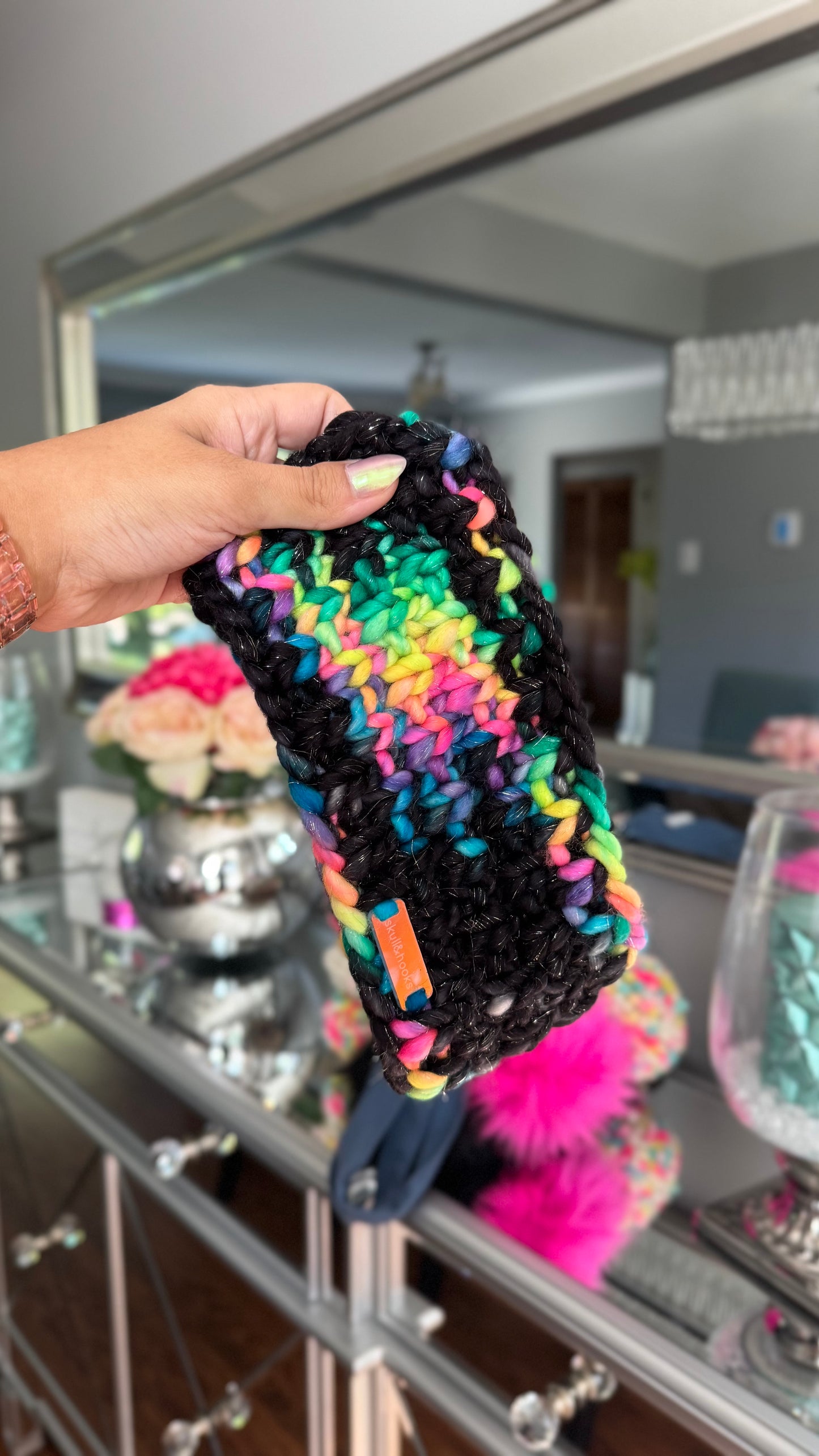 Midnight Confetti Headband โ Merino Wool
