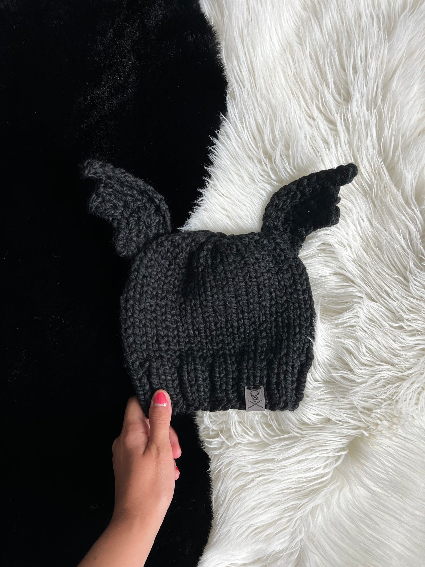 Bat Wing Beanie DIGITAL Knitting/Crochet Pattern - All Sizes