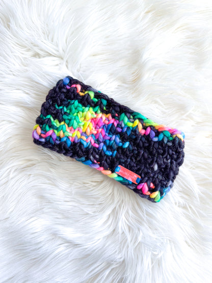 Midnight Confetti Headband – Merino Wool