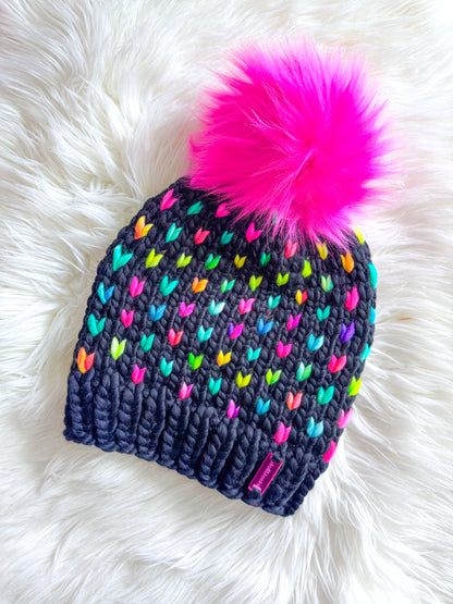 Neon Confetti Beanie