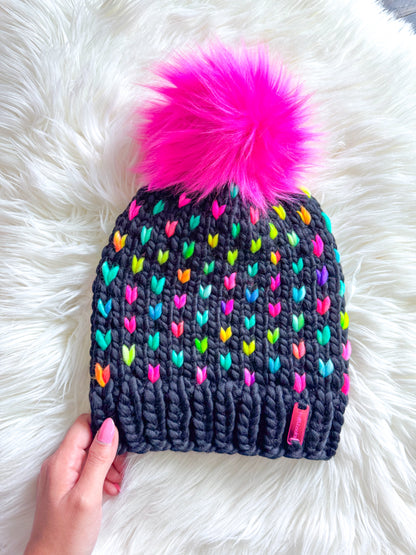 Neon Confetti Beanie
