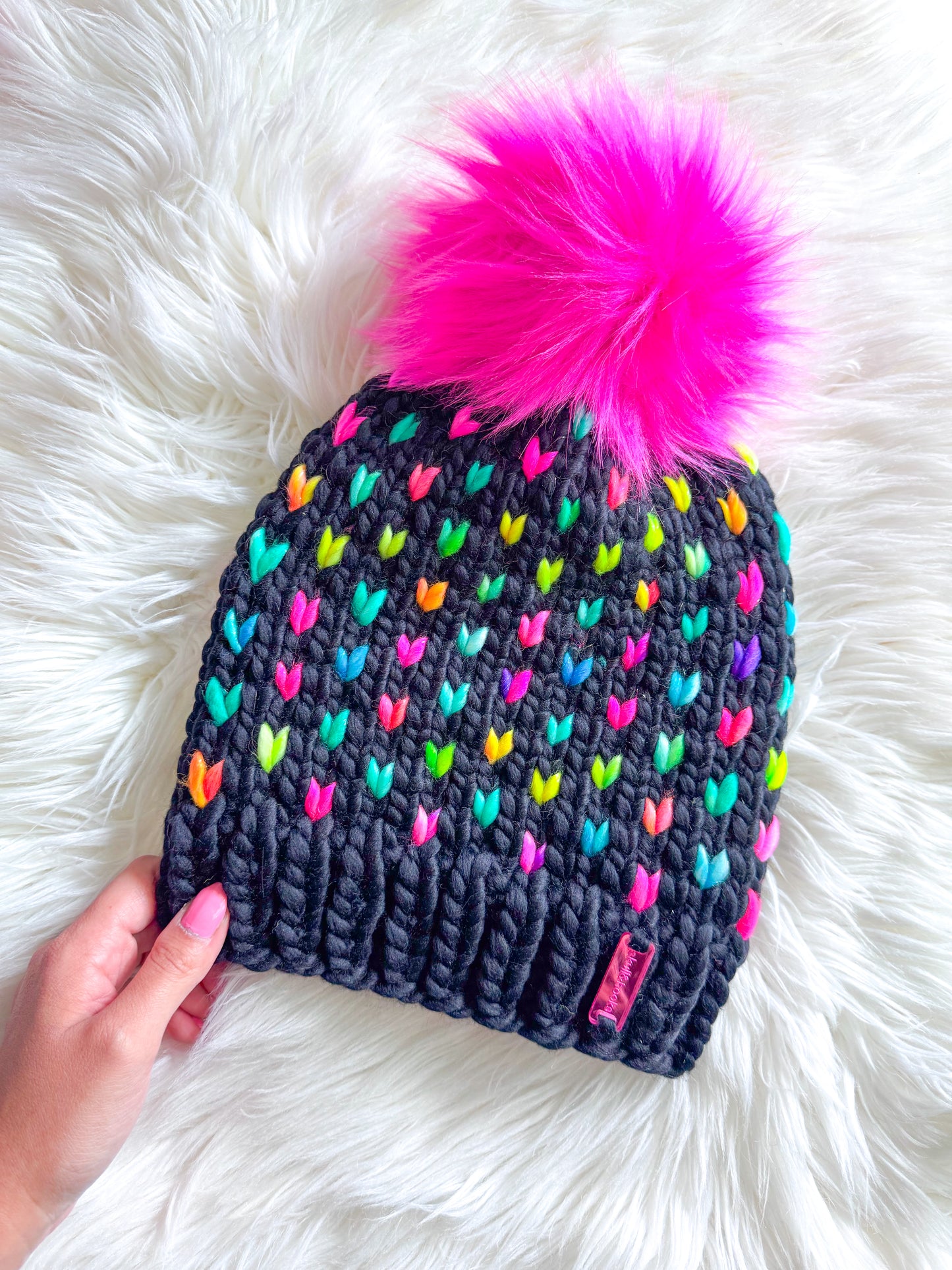 Neon Confetti Beanie