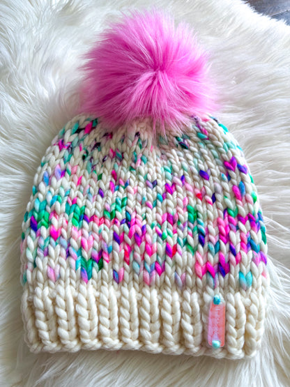 Cotton Candy Static Beanie