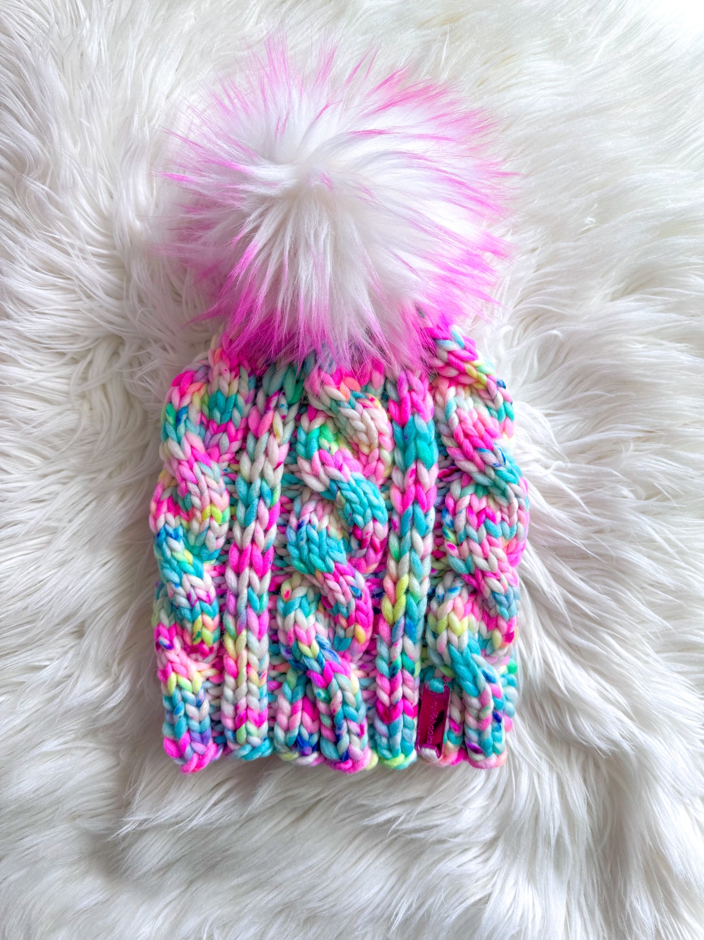 Cotton Candy Chaos Beanie