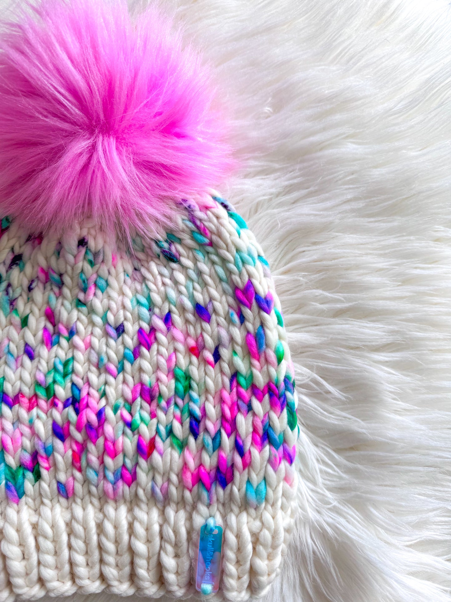 Cotton Candy Static Beanie