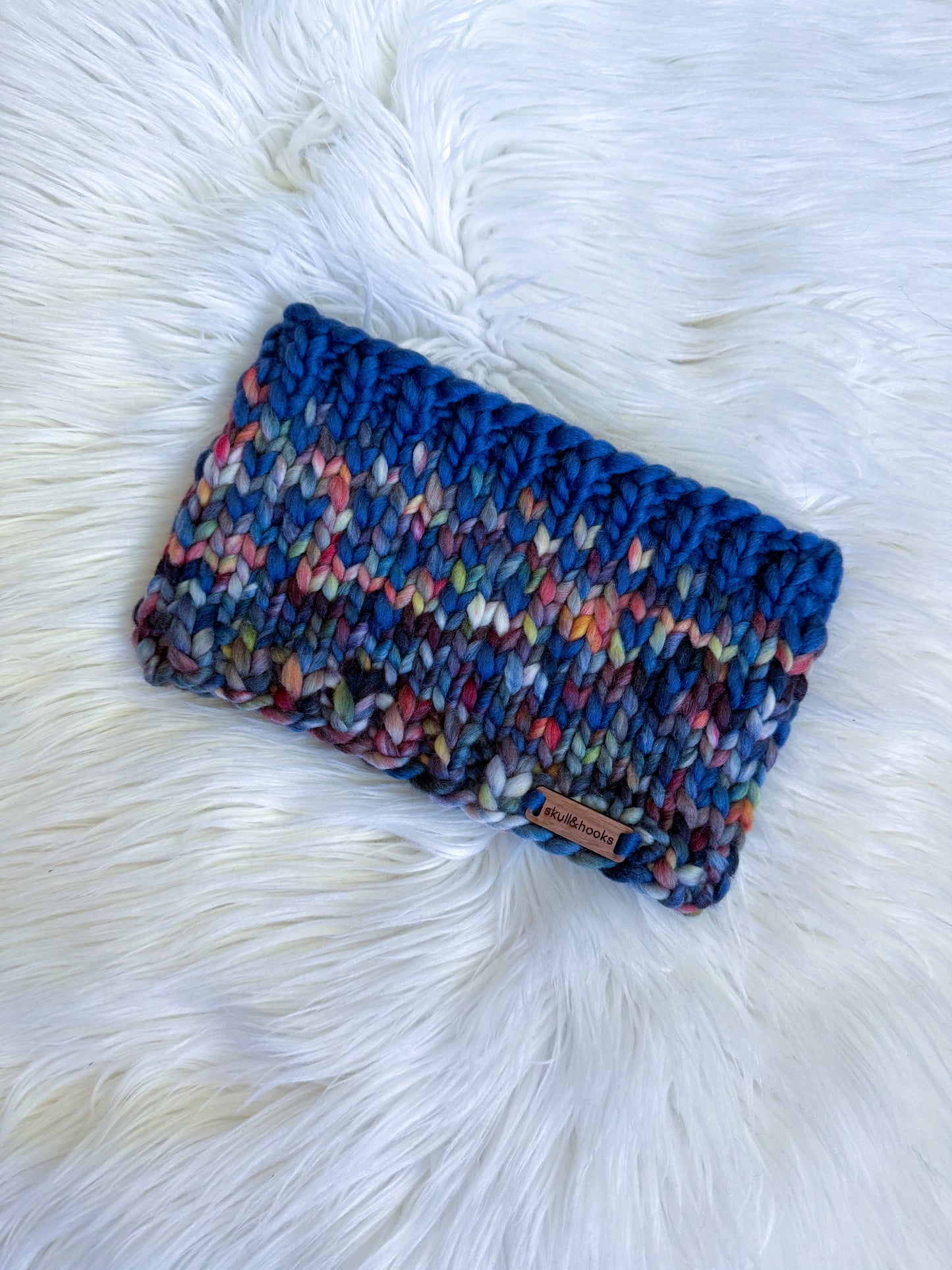 Blueberry Jam Merino Wool Headband – Hand Knit Winter Ear Warmer