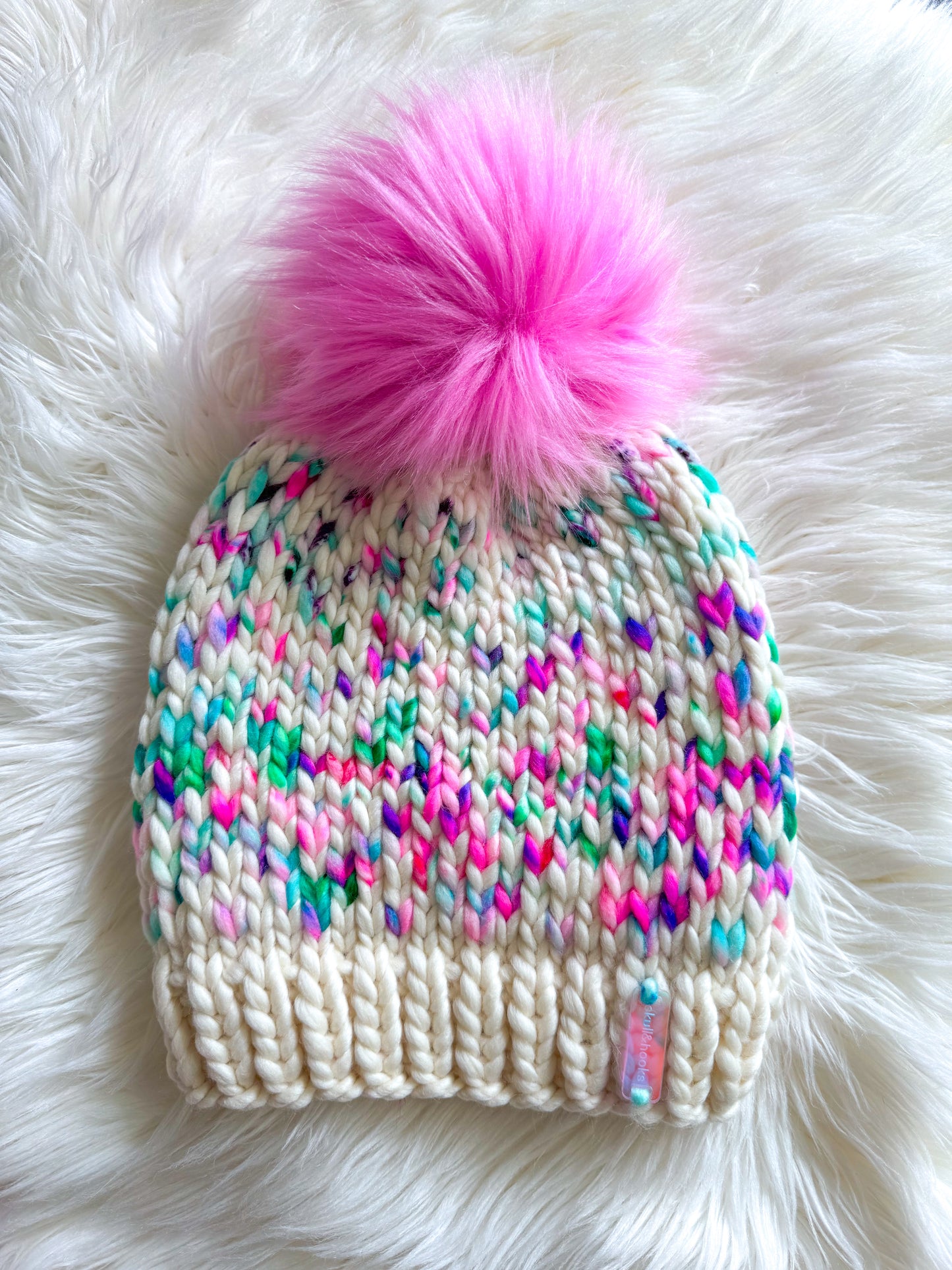 Cotton Candy Static Beanie