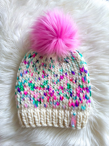 Cotton Candy Static Beanie