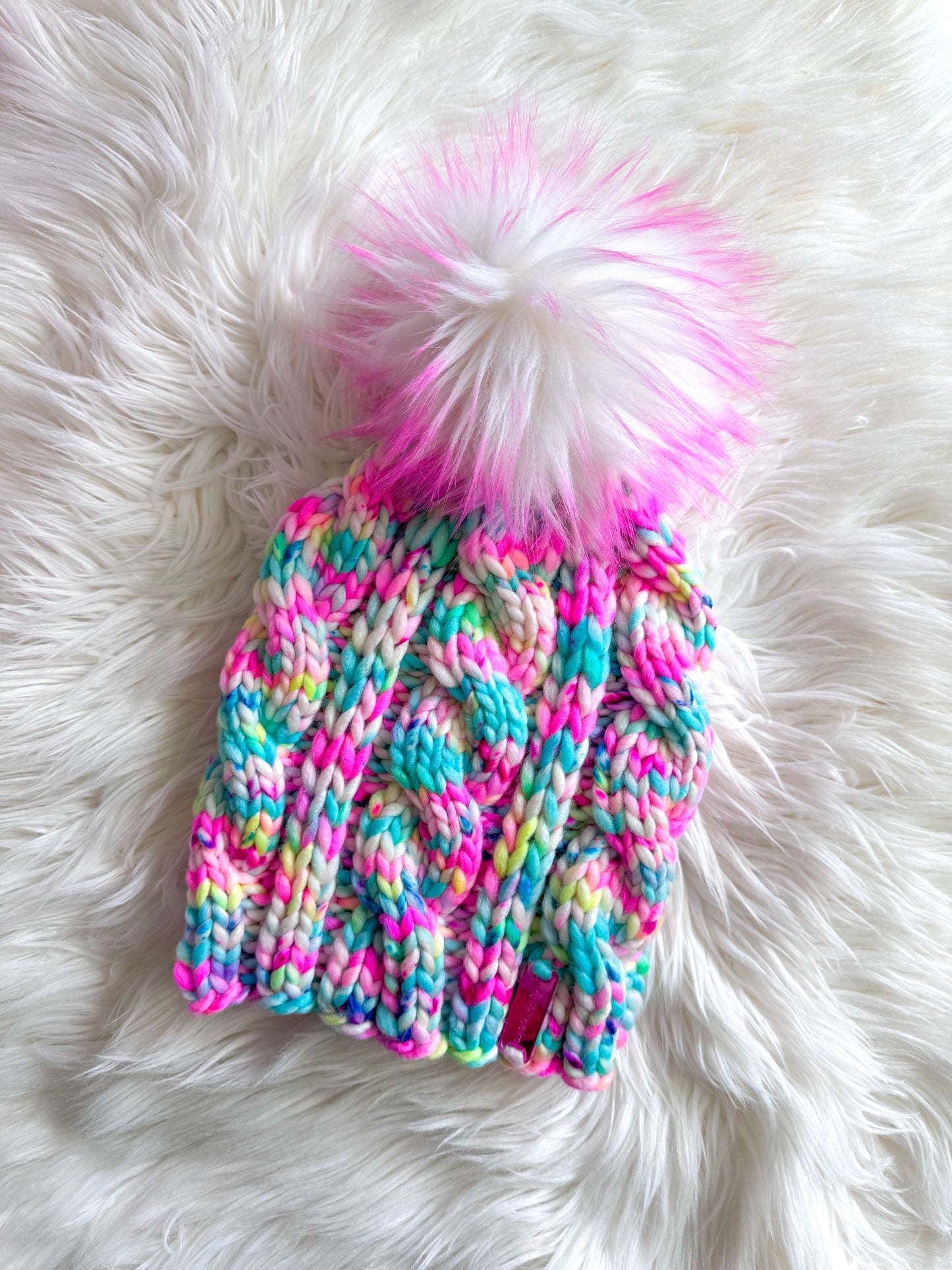 Cotton Candy Chaos Beanie