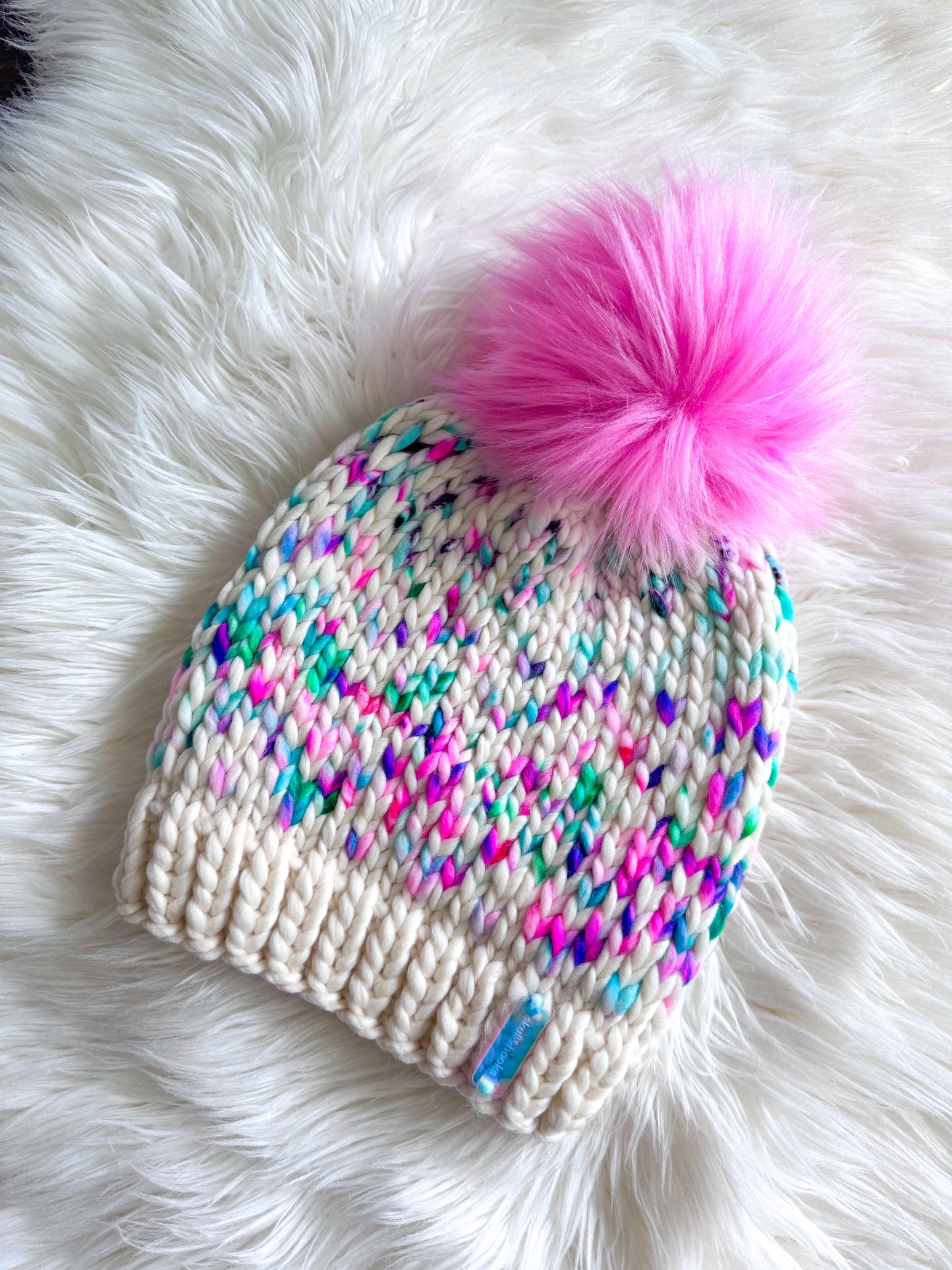 Cotton Candy Static Beanie