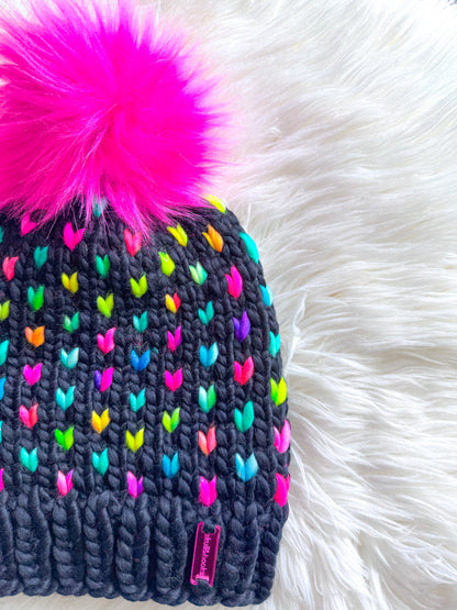 Neon Confetti Beanie