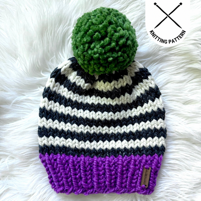 Beetle Demon Beanie DIGITAL Knitting Pattern - All Sizes